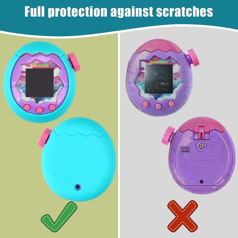 YouKnow Silicone Case for Tamagotchi Paradise Interactive Toy Digital Pet, with Screen Protector and Wrist Strap (Green) - Image 3